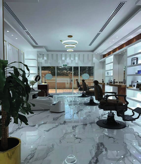 Zohan Saloon styling floor